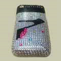 100% Brand New Crystal Shoes Rhinestone Bling Plastic Case For Apple iphone 3G 3Gs