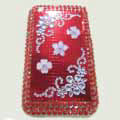 Brand New Red Flower Bling Crystal Diamond Rhinestone Cover Case for Apple iPhone 3G 3GS