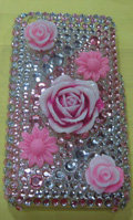 Brand New Crystal Bling Diamond Rhinestone Plastic Cover Case For Apple iphone 3G 3Gs