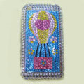 Brand New Hot Air Balloon Rose Bling Crystal Diamond Plastic Hard Case For Apple iphone 3G 3Gs