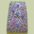 Brand New Purple Bling Crystal Diamond Plastic Hard Case For Apple iphone 3G 3Gs