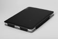 iPad Bracket Leather Case Two stalls Support Case Black Grey