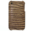zebra iphone 3G case Glitter bling cover - gold