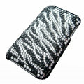 zebra iphone 3G case crystal bling cover - EB004