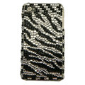 zebra iphone 4G case crystal bling cover - EB004