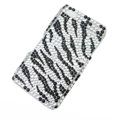 zebra iphone 4G case crystal bling cover - EB008