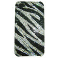 zebra iphone 4G case crystal diamond cover - EB001