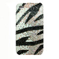 zebra iphone 4G case crystal diamond bling cover