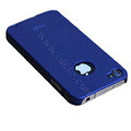 Brand new Ultra-thin scrub case for iphone 4 - blue