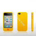 Brand New Smarties silicone case for iphone 4 - yellow