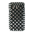Brand New Block bling crystal case for Samsung i9000 - black
