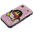 Brand New Penguin bling crystal case for Samsung i9000