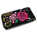 Rose bling crystal for Samsung i9000 case