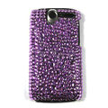 bling crystal case cover for HTC G7 - purple
