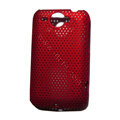 Mesh Hard Case For HTC G8 - red