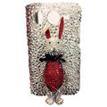 Rabbit S-warovski bling crystal case for HTC G10 - red