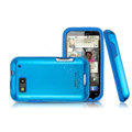 IMAK metal case for Motorola MB525 - blue