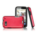 IMAK metal case for Motorola MB525 - red