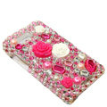 Rose Flower 3D Bling crystal case for Motorola MB525