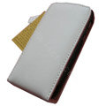 Simple Leather Case For Motorola XT701 - white