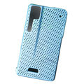 Ultra-thin mesh case for Motorola XT701 - light blue