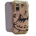 Cartoon bling crystal case for Nokia N97 mini - Gold