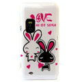 LOVE Rabbits color covers for Nokia E7 - white