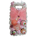 Bowknot ice cream cake case for Nokia E71 - pink
