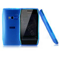 NILLKIN matte color cover case for Nokia X7-00 - blue