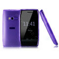 NILLKIN matte color cover case for Nokia X7-00 - purple