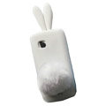 Rabbit Ears Silicone Case For Nokia C5-03 - white