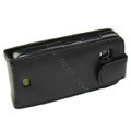 Leather holster case for Nokia C5-03 - black