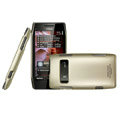 IMAK ultra-thin matte color cover for Nokia X7 - gold