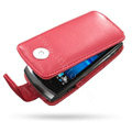 Springhk holster leather case for Sony Ericsson Vivaz U8i - red