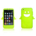 Angel and Devil Silicone Case for iPhone 3G/3GS - Angel green
