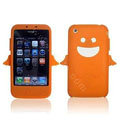 Angel and Devil Silicone Case for iPhone 3G/3GS - Angel orange