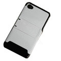 Amass Stand Hard Back Cases Covers for iPhone 4G - black edge