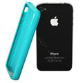 TPU material silicone cases covers for iPhone 4G - Sky Blue