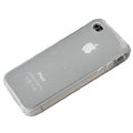 TPU material silicone cases covers for iPhone 4G - white