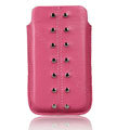 Holster leather case for Blackberry Bold Touch 9900 - pink