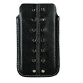 Holster leather case for Blackberry Bold Touch 9930 - black EB001