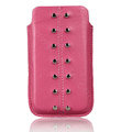 Holster leather case for Blackberry Bold Touch 9930 - pink