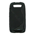TPU silicone cases covers for Blackberry 9850 - black