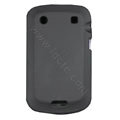 scrub silicone cases covers for Blackberry Bold Touch 9900 - black