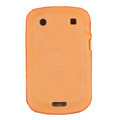 scrub silicone cases covers for Blackberry Bold Touch 9900 - orange