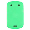 scrub silicone cases covers for Blackberry Bold Touch 9930 - green