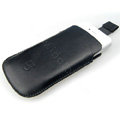 Brand Imak Holster Leather Case for HTC EVO 3D - Black
