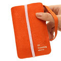 Holster leather case for Blackberry Storm 9530 - orange
