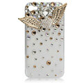 Angel wings bling crystal case covers for iPhone 4G
