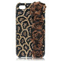 leopard animal print Bling crystal case for iPhone 4G